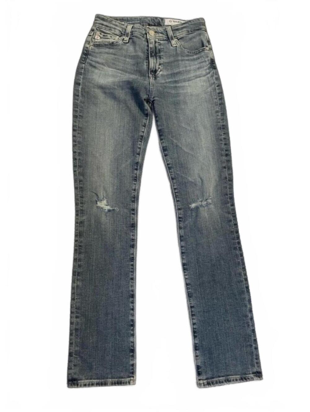 AG Adriano Goldschmied Mari Slim Straight Distressed Jeans Women 25